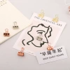 19mm rose gold long-tail clip, metal electroplated small clip, box-packed planner, binding dovetail clip, test paper clip, ticket clip details Picture